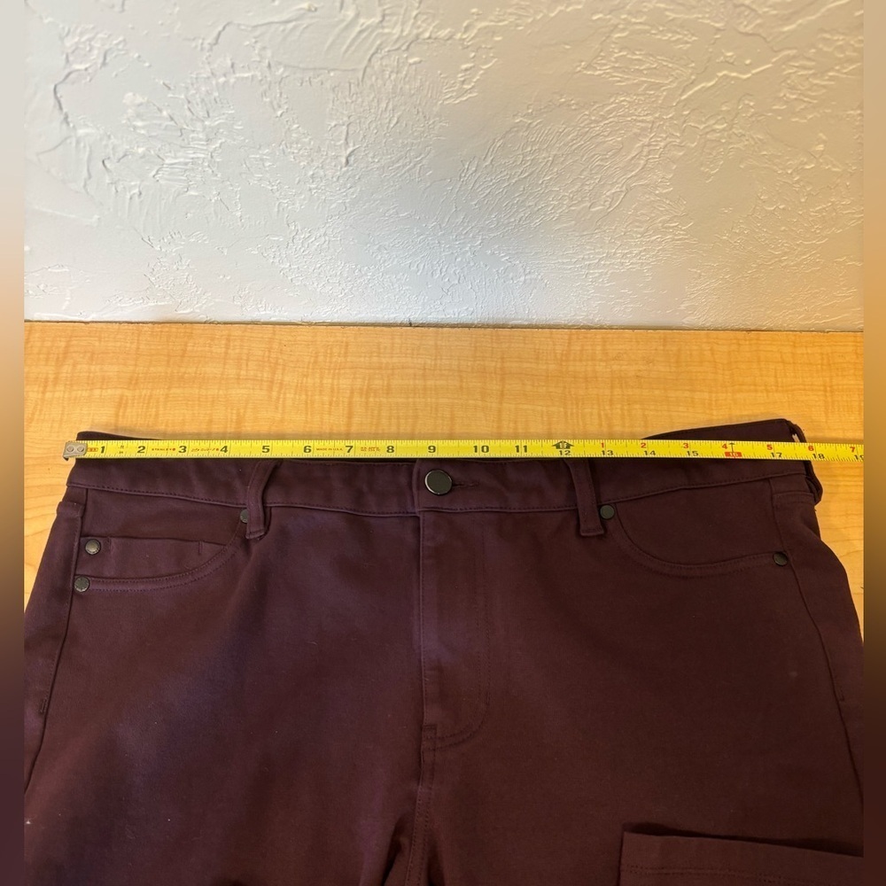 Liverpool Los Angeles Burgundy Slim Pants Size 16/33 - Picture 6 of 7